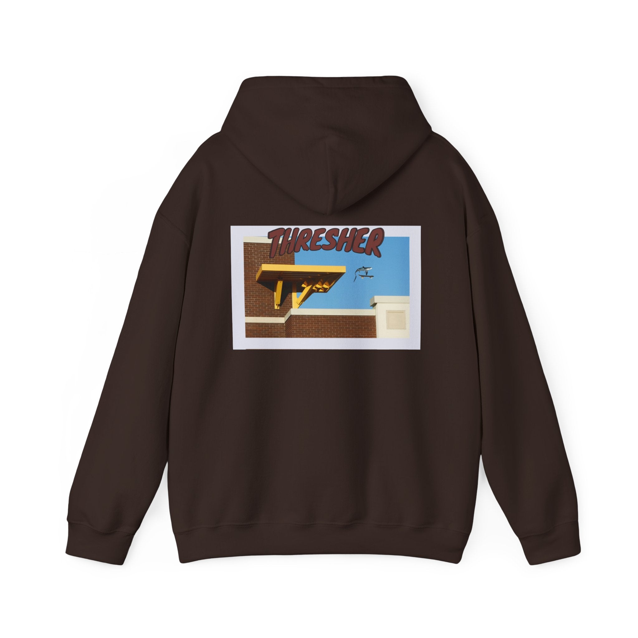 'Thresher' Skate Hoodie — Vintage Skate Deck Graphic Hooded Sweatshirt
