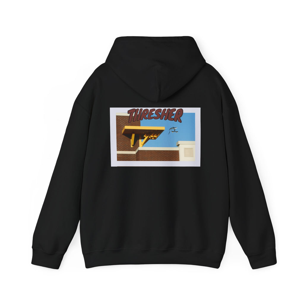 'Thresher' Skate Hoodie — Vintage Skate Deck Graphic Hooded Sweatshirt