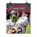 Sports Gillustrated Fish-Head Football Player Matte Vertical Poster