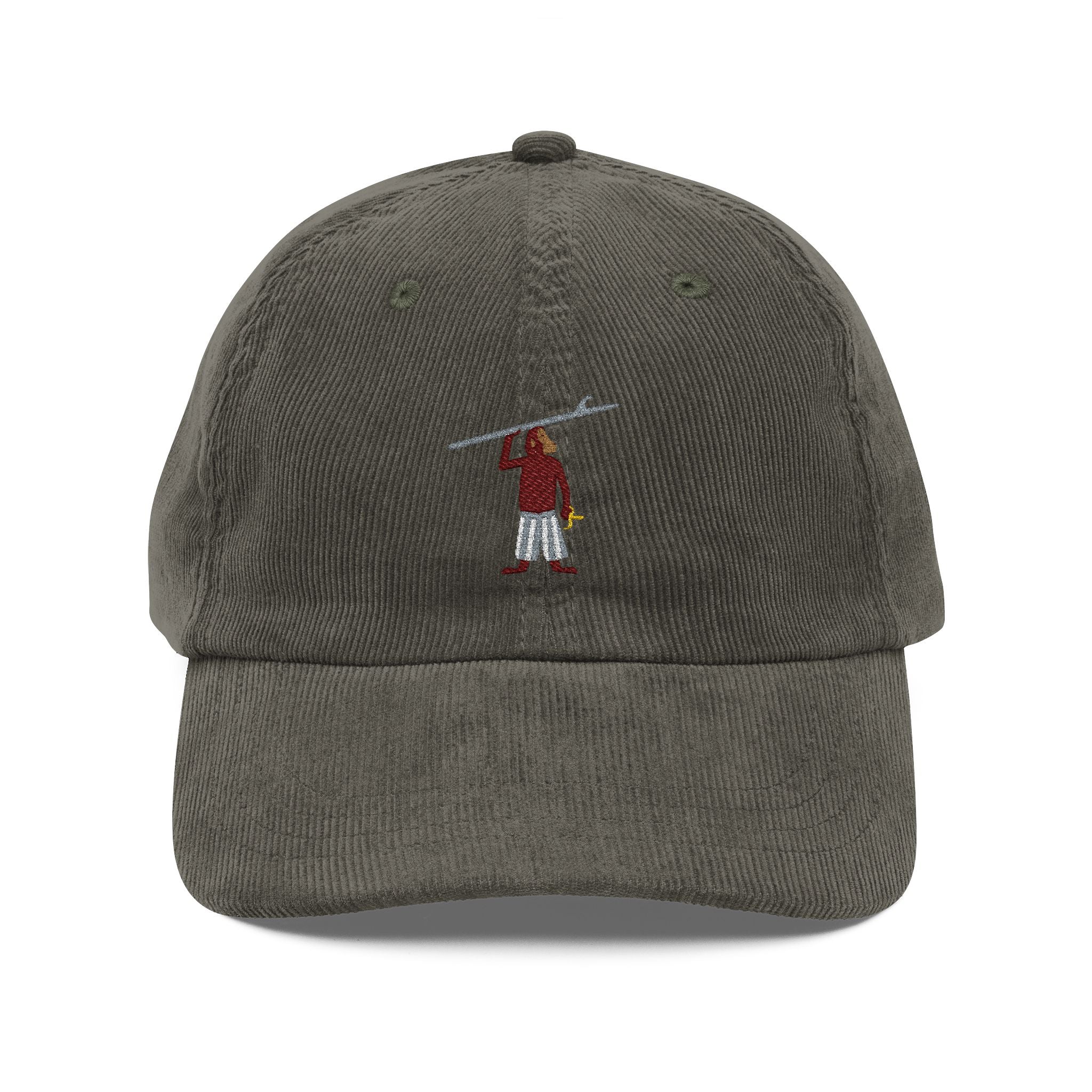 Vintage Corduroy Embroidered Cap — Surfing Monkey
