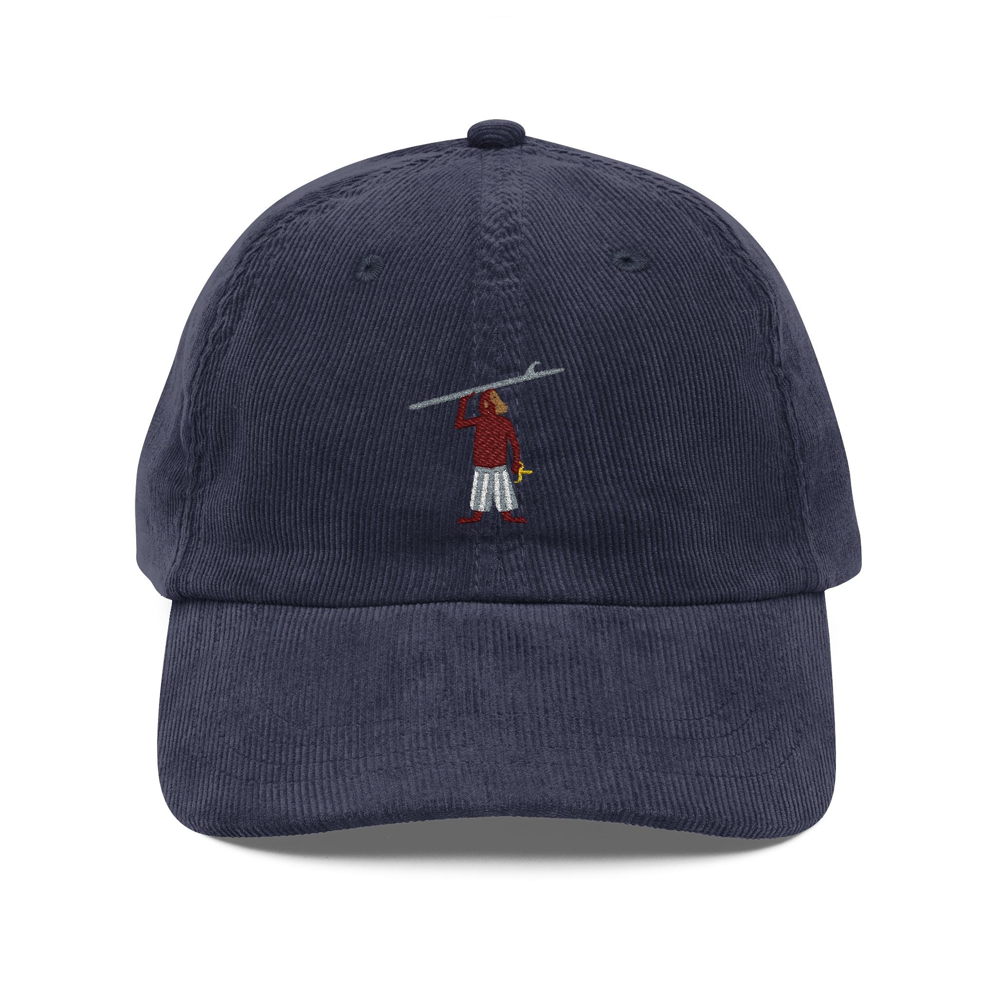 Vintage Corduroy Embroidered Cap — Surfing Monkey