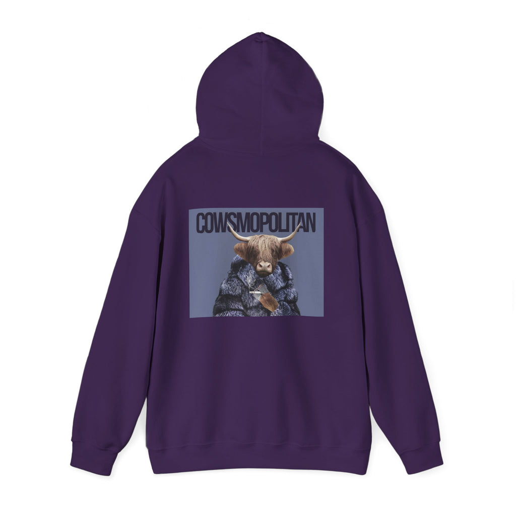 Cosmopolitan Cow Graphic Hoodie
