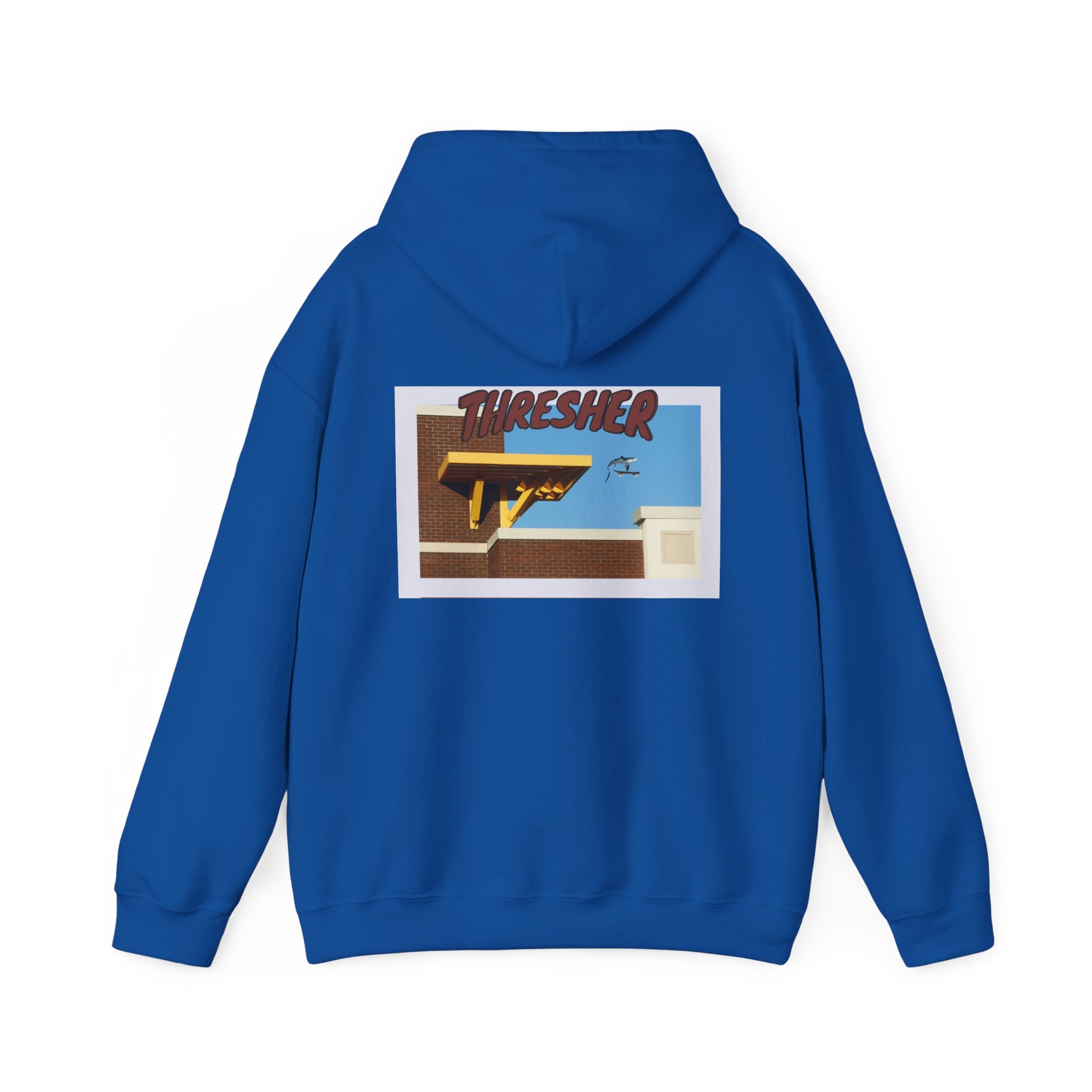 'Thresher' Skate Hoodie — Vintage Skate Deck Graphic Hooded Sweatshirt