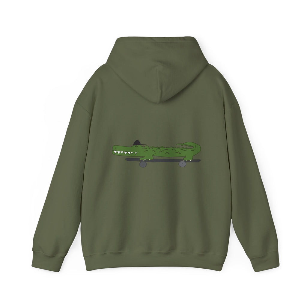 Skateboard Alligator Hoodie