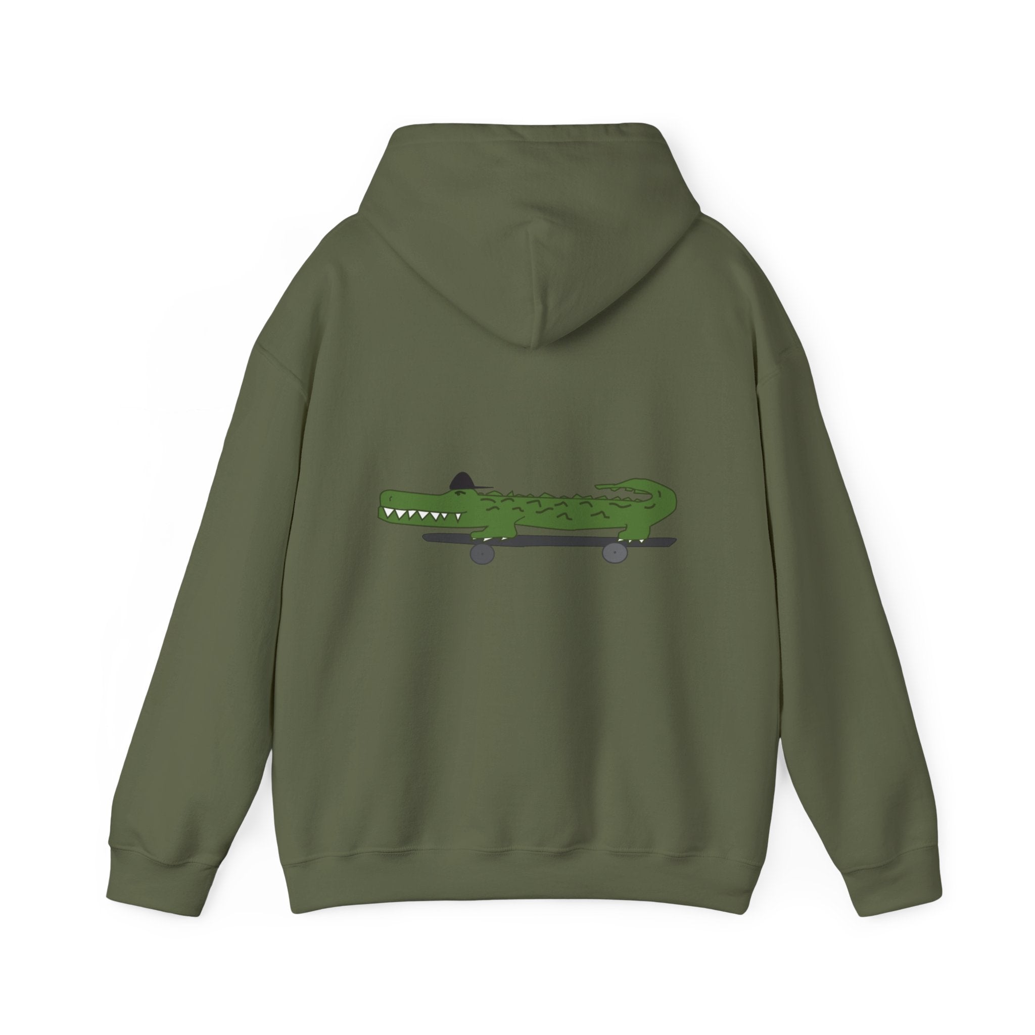 Skateboard Alligator Hoodie