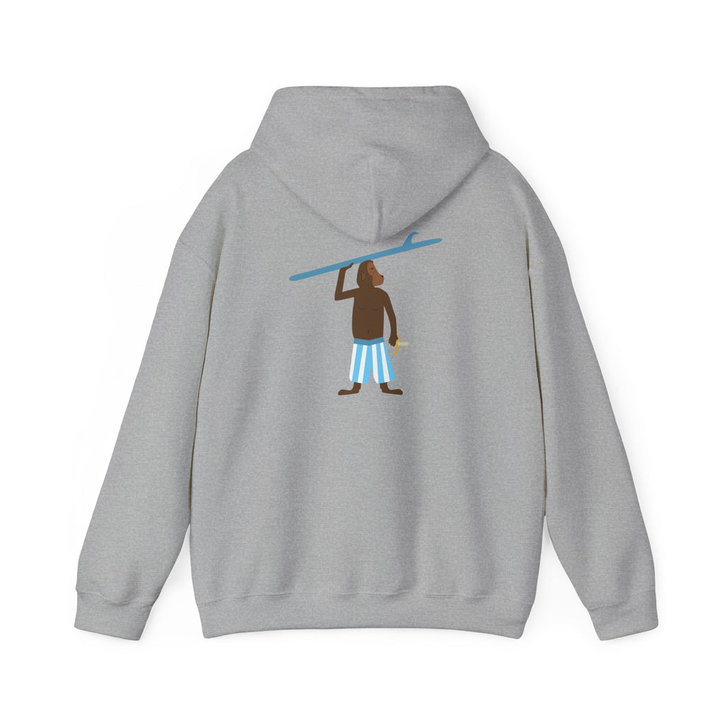 Monkey Carrying Longboard Hoodie