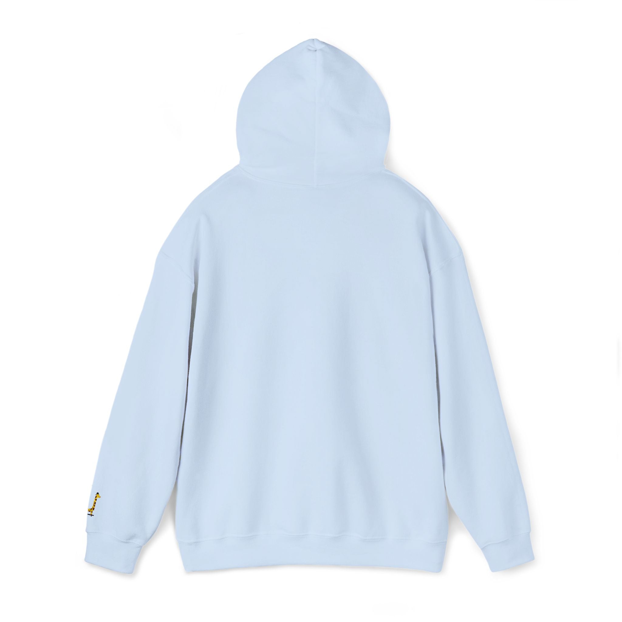 Embroidered Giraffe on a Skateboard Hoodie