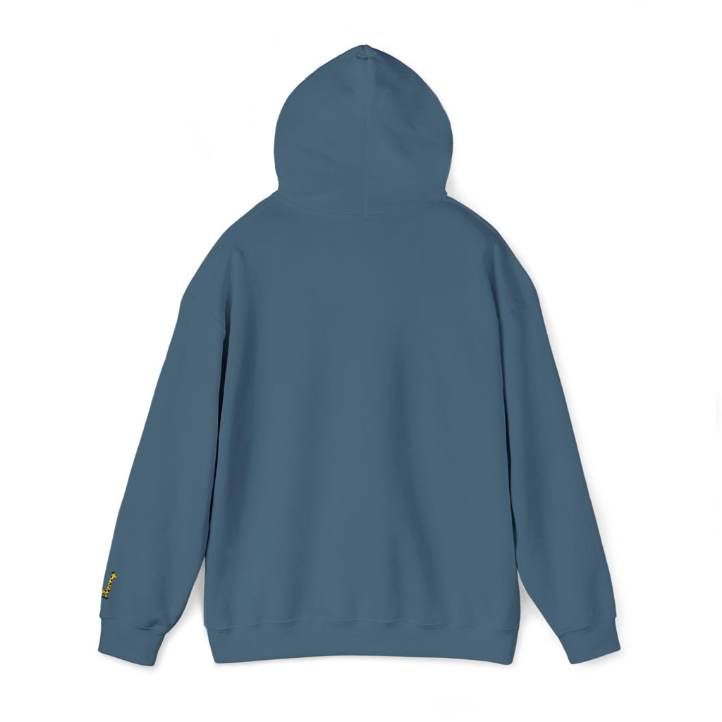 Embroidered Giraffe on a Skateboard Hoodie