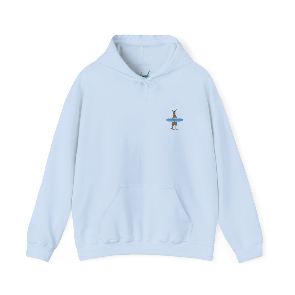 Surfing Kangaroo Hoodie — "Wanna go ride some soup?"