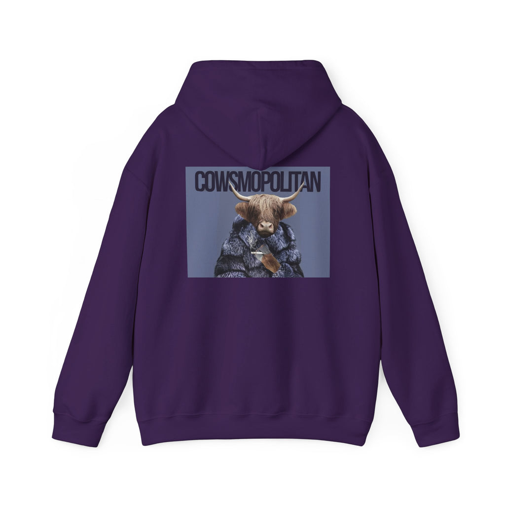 Cosmopolitan Cow Graphic Hoodie