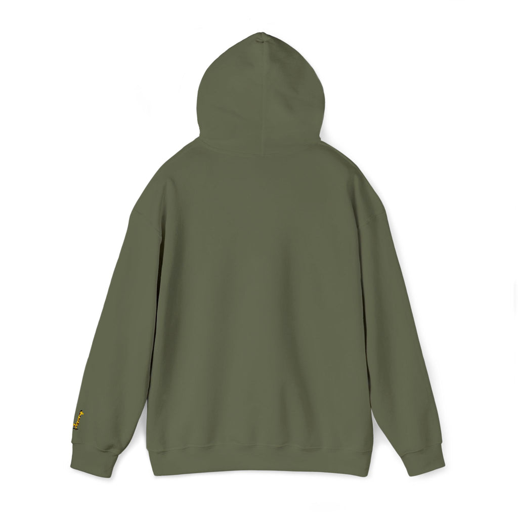 Embroidered Giraffe on a Skateboard Hoodie