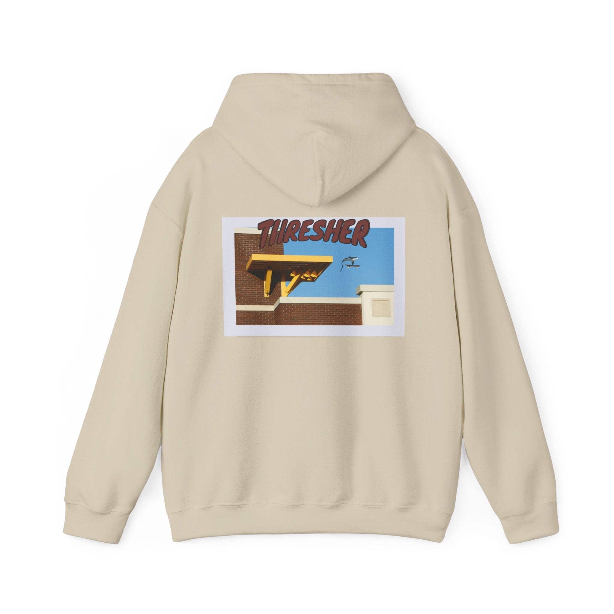 'Thresher' Skate Hoodie — Vintage Skate Deck Graphic Hooded Sweatshirt