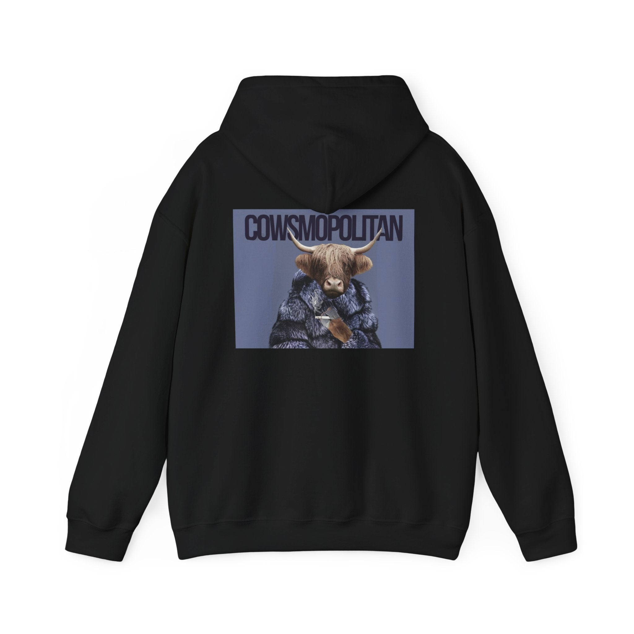 Cosmopolitan Cow Graphic Hoodie