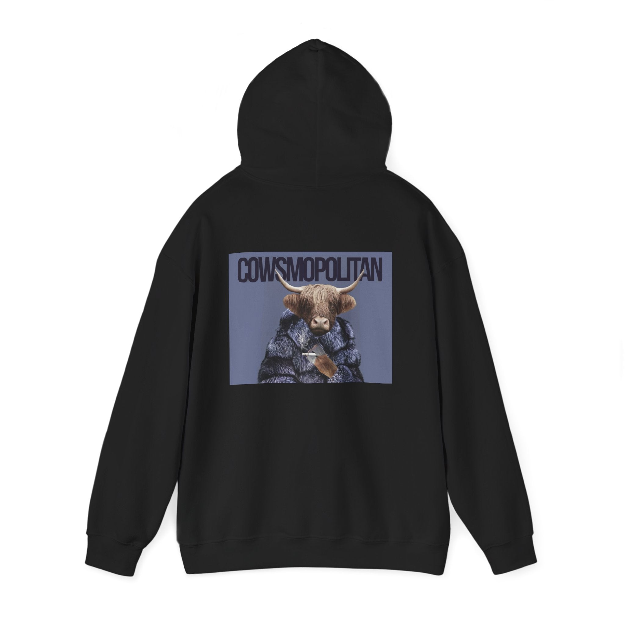 Cosmopolitan Cow Graphic Hoodie