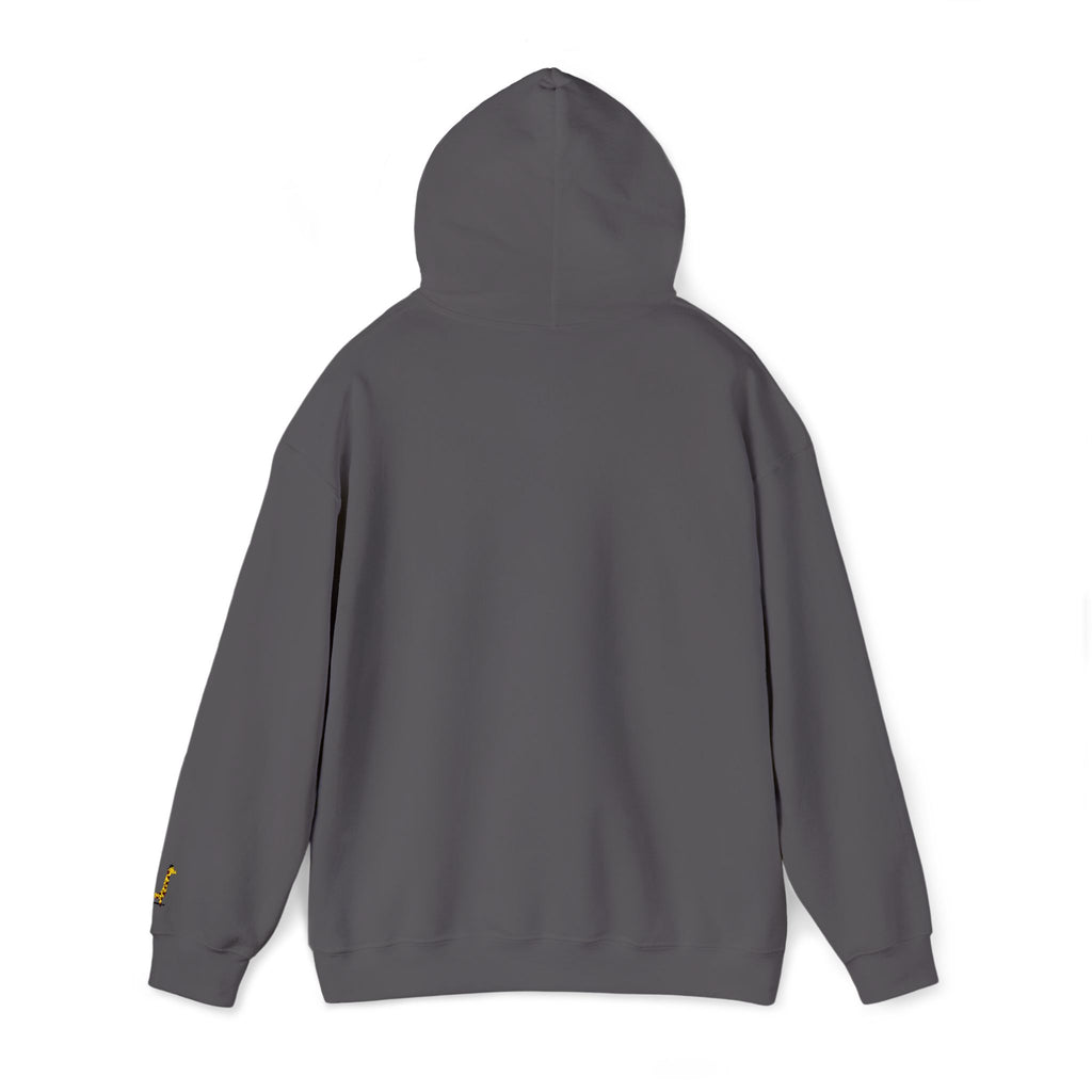 Embroidered Giraffe on a Skateboard Hoodie