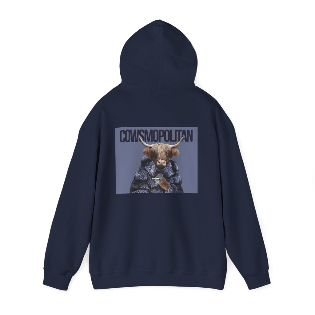 Cosmopolitan Cow Graphic Hoodie