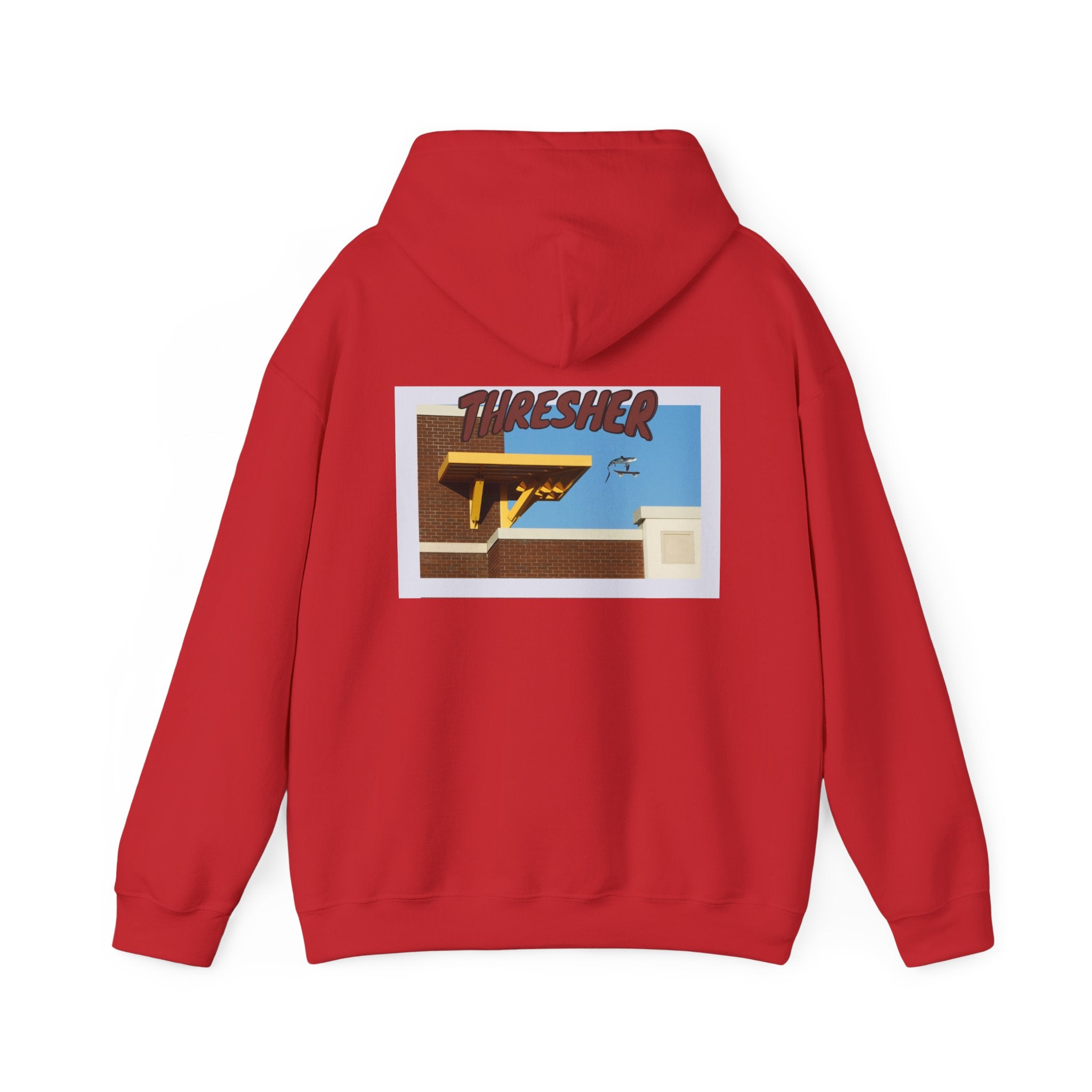 'Thresher' Skate Hoodie — Vintage Skate Deck Graphic Hooded Sweatshirt