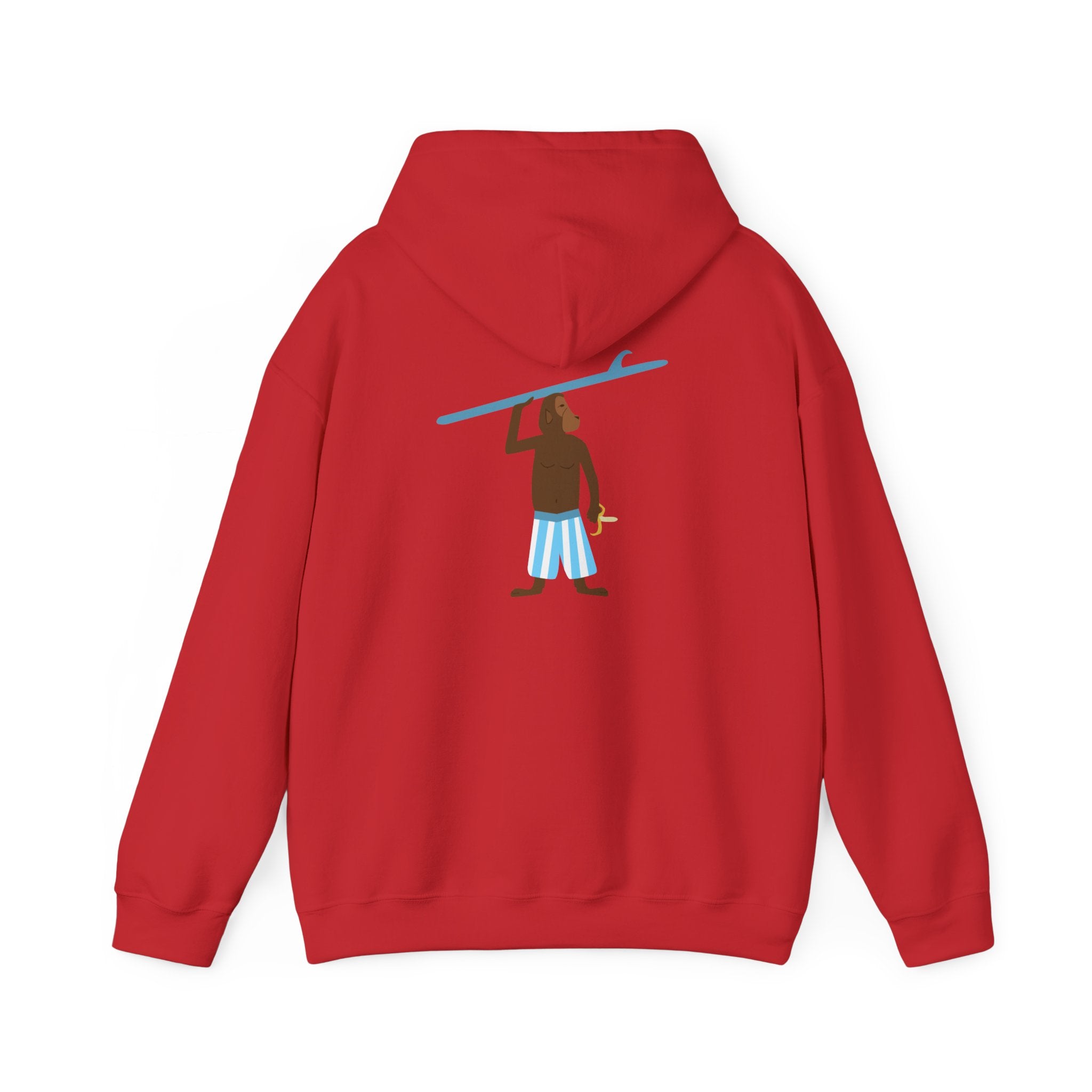Monkey Carrying Longboard Hoodie