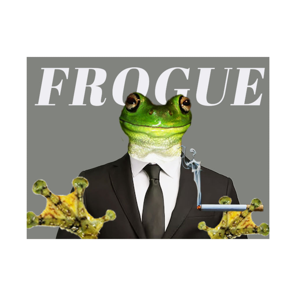 Frog in Suit Matte Poster – “Frogue” Humorous Wall Art