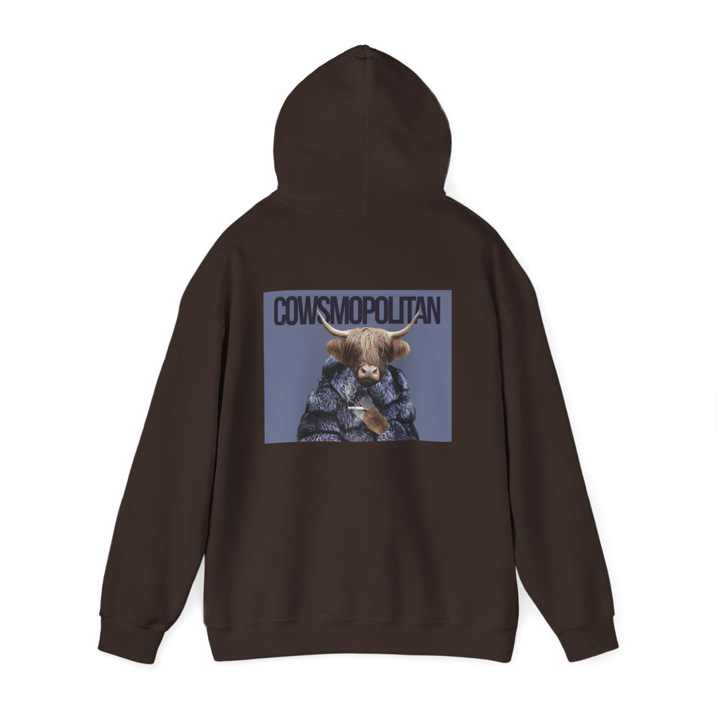 Cosmopolitan Cow Graphic Hoodie