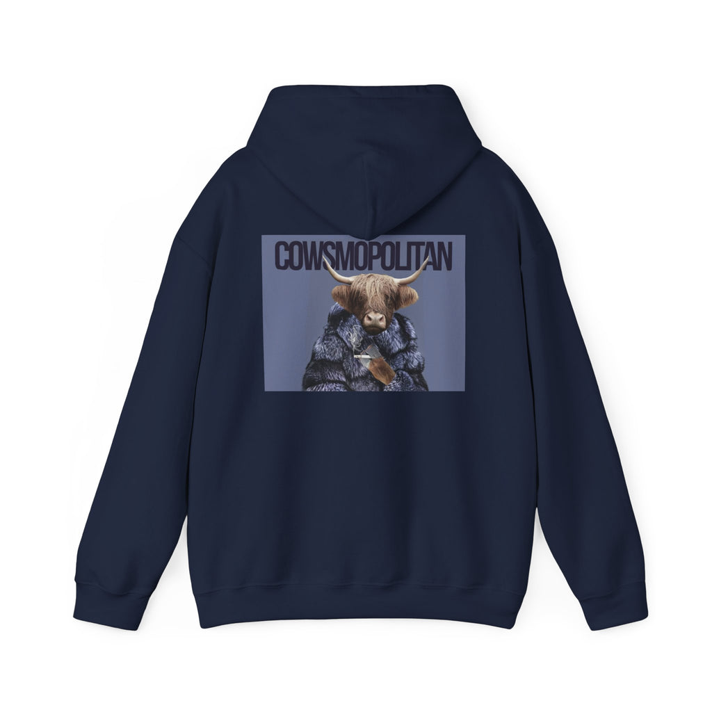 Cosmopolitan Cow Graphic Hoodie