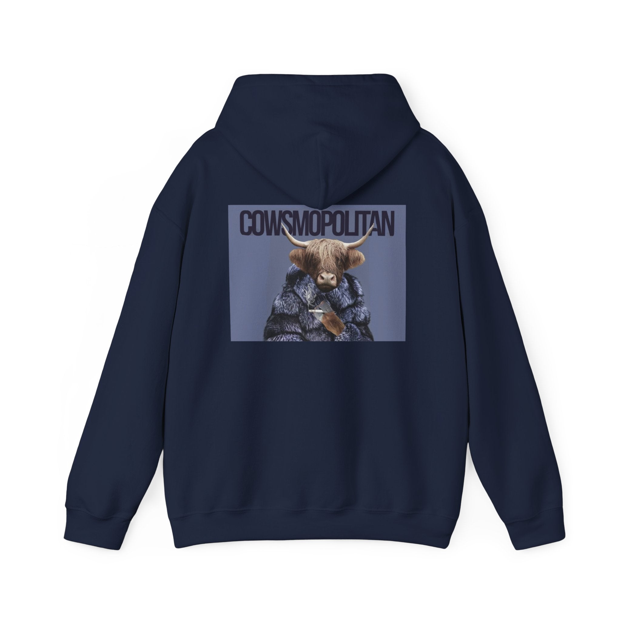 Cosmopolitan Cow Graphic Hoodie