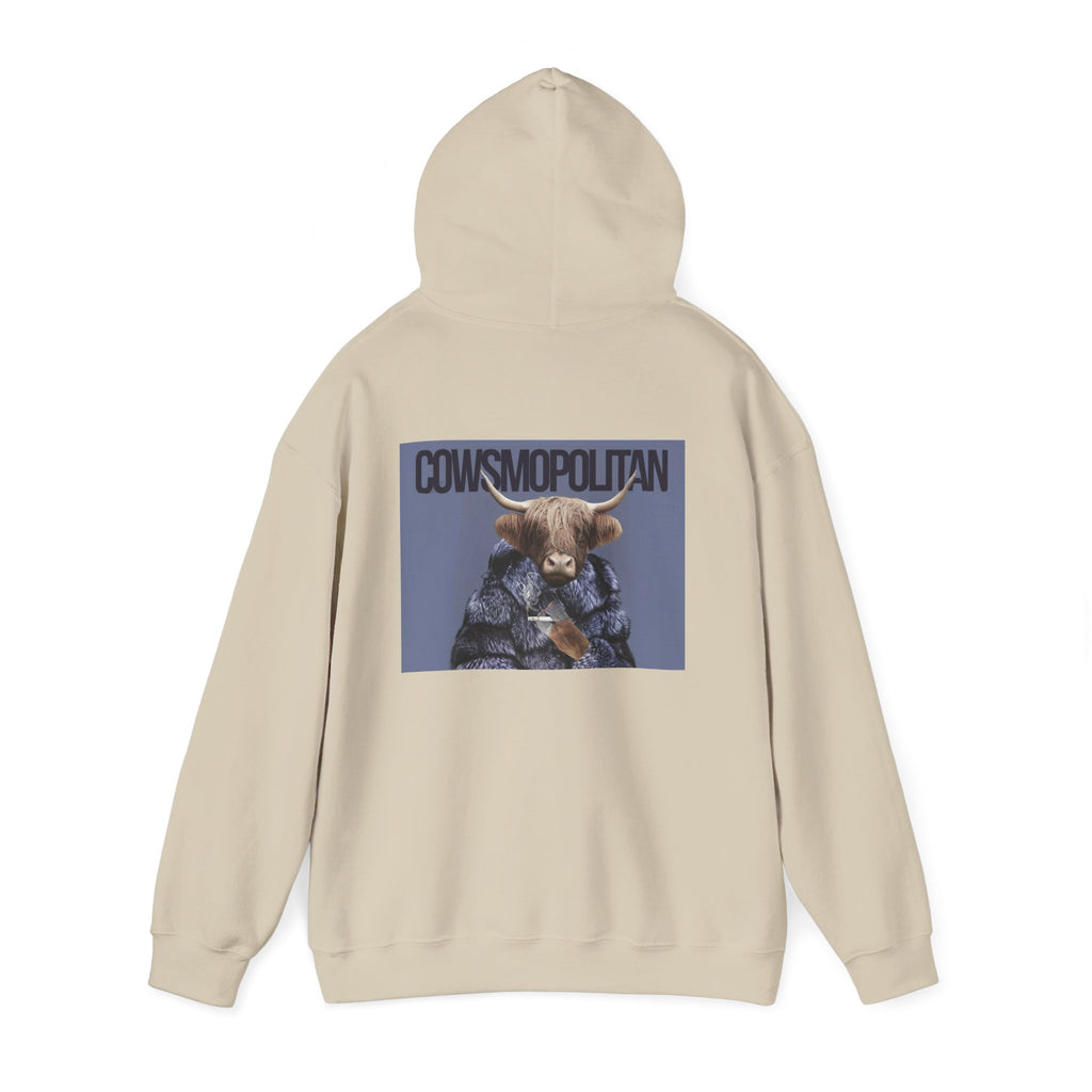 Cosmopolitan Cow Graphic Hoodie