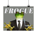 Frog in Suit Matte Poster – “Frogue” Humorous Wall Art